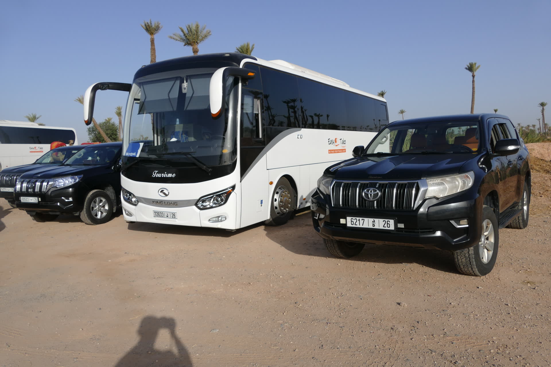 Flotte Easy Take Transport dans la palmeraie de Marrakech